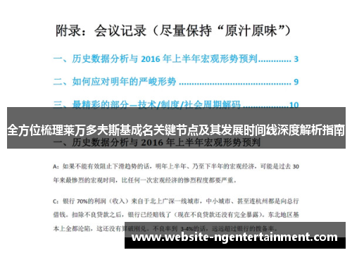 全方位梳理莱万多夫斯基成名关键节点及其发展时间线深度解析指南